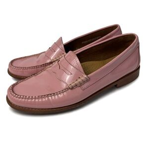 G.H. Bass & Co Weejuns Loafers Pink Patent Leather Women’s Size 9